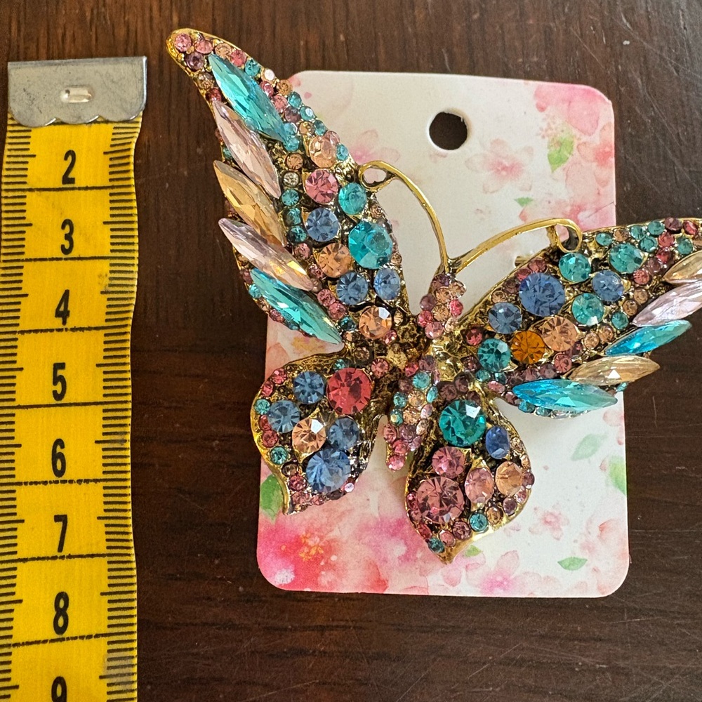 Colorful Butterfly Brooch - Picture 11 of 17
